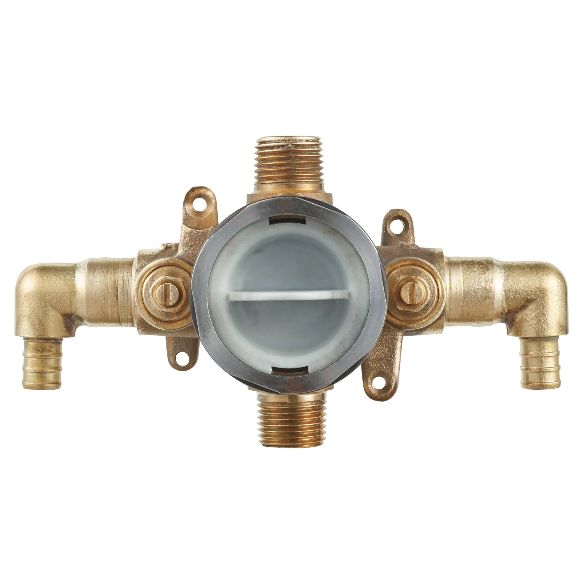 American Standard Flash Shower Rough-In Valve With PEX Inlet Elbows/Universal Outlets With Screwdriver Stops for Crimp Ring System RU107ESS