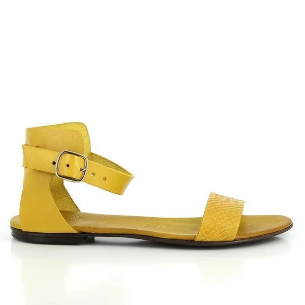 Antichi Romani 147 Yellow Slingback Sandals