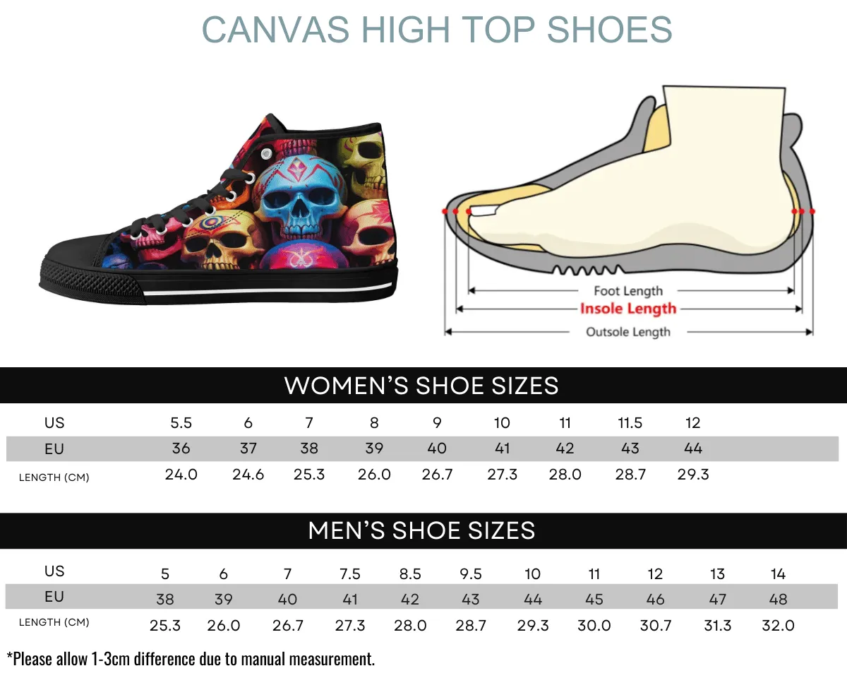 Chromatic Skulls High Tops