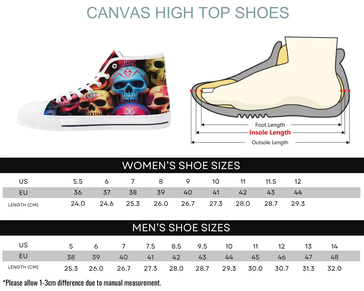 Chromatic Skulls High Tops