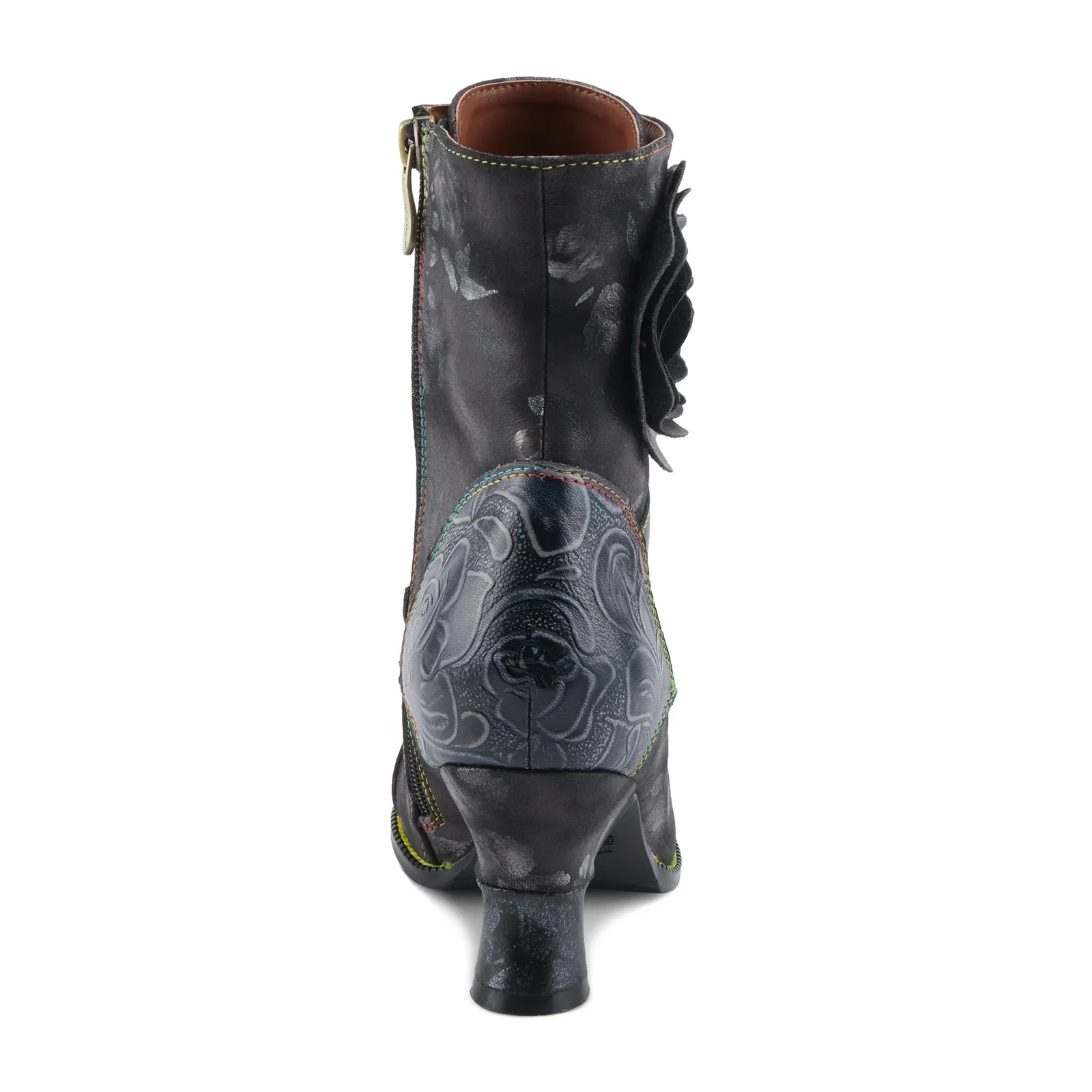 L'Artiste Roselia Heeled Ankle Boot (Women) - Black Multi