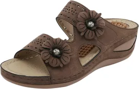 SBGMoSJ Shoes for Bunions and Wide Feet Women Summer Sandals for Women 2024 Black Gold Sandals for Women Dressy Flats Casual Summer Sandals Orthopedic Flip Flops with Heel Zapatos Plataforma De Mujer