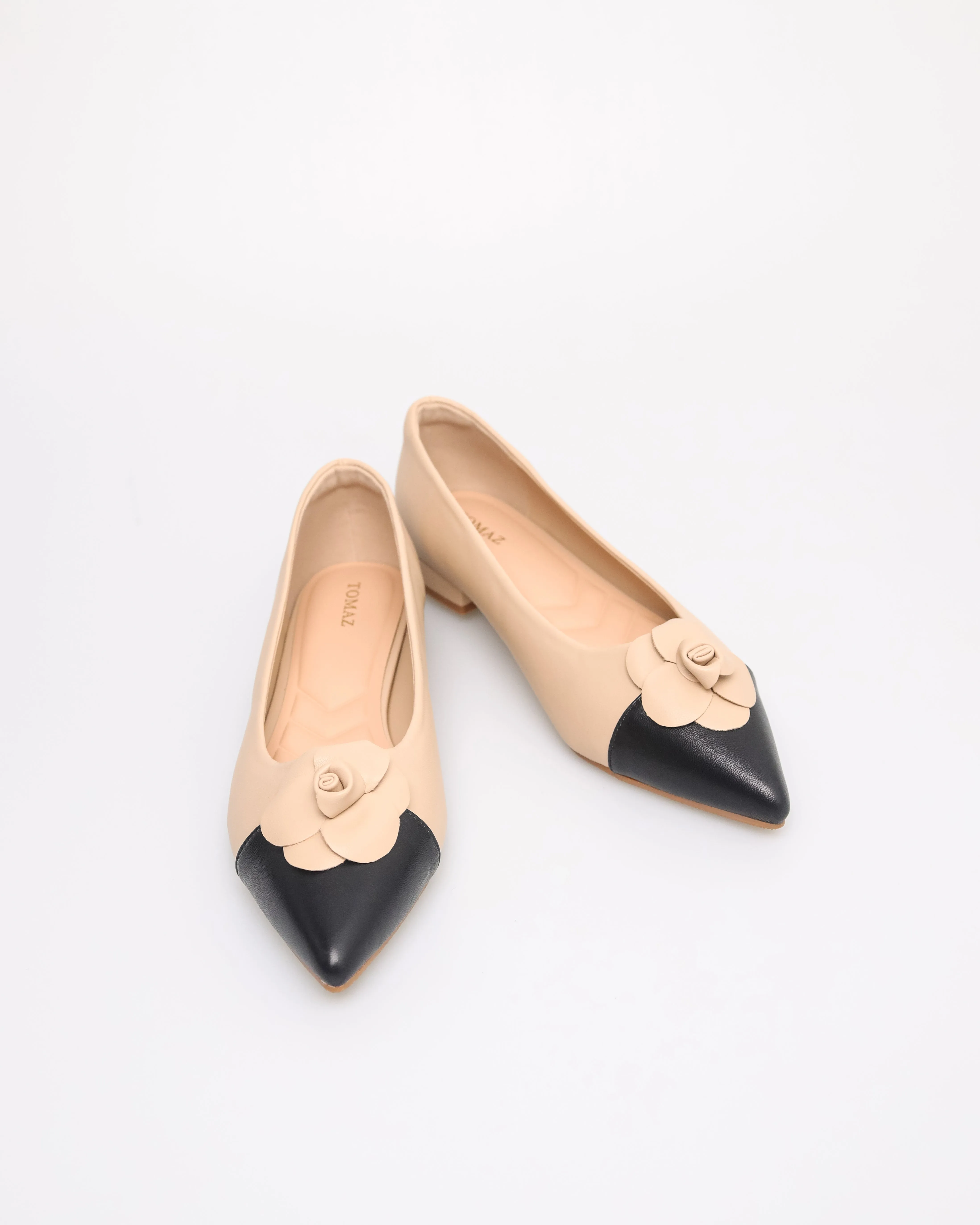 Tomaz YX183 Ladies Flower Bow Flats
