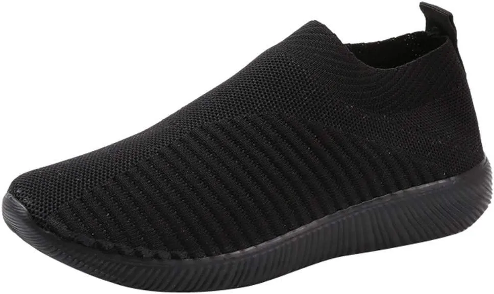 Womens Non Slip Work Shoes Slip On Water Resistant Walking Shoes Women Mesh Breathable Ladies Shoes Casual Women Shoes Sneakers White Tennis Shoe White Loafers