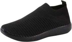 Womens Non Slip Work Shoes Slip On Water Resistant Walking Shoes Women Mesh Breathable Ladies Shoes Casual Women Shoes Sneakers White Tennis Shoe White Loafers