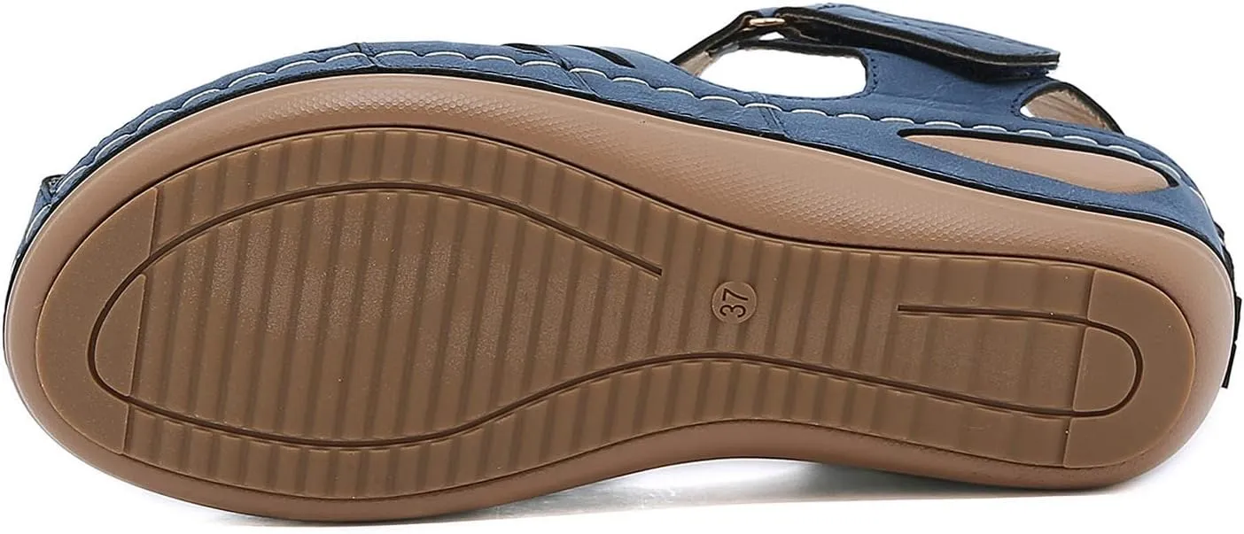 Womens Orthopedic Wedge Sandals Sandalias De Verano Para Mujer De Tacon Sandals for Women Dressy Casual Orthopaedic Shoes for Women Arch Support Orthopedic Shoes Wide Wide Foot Heels