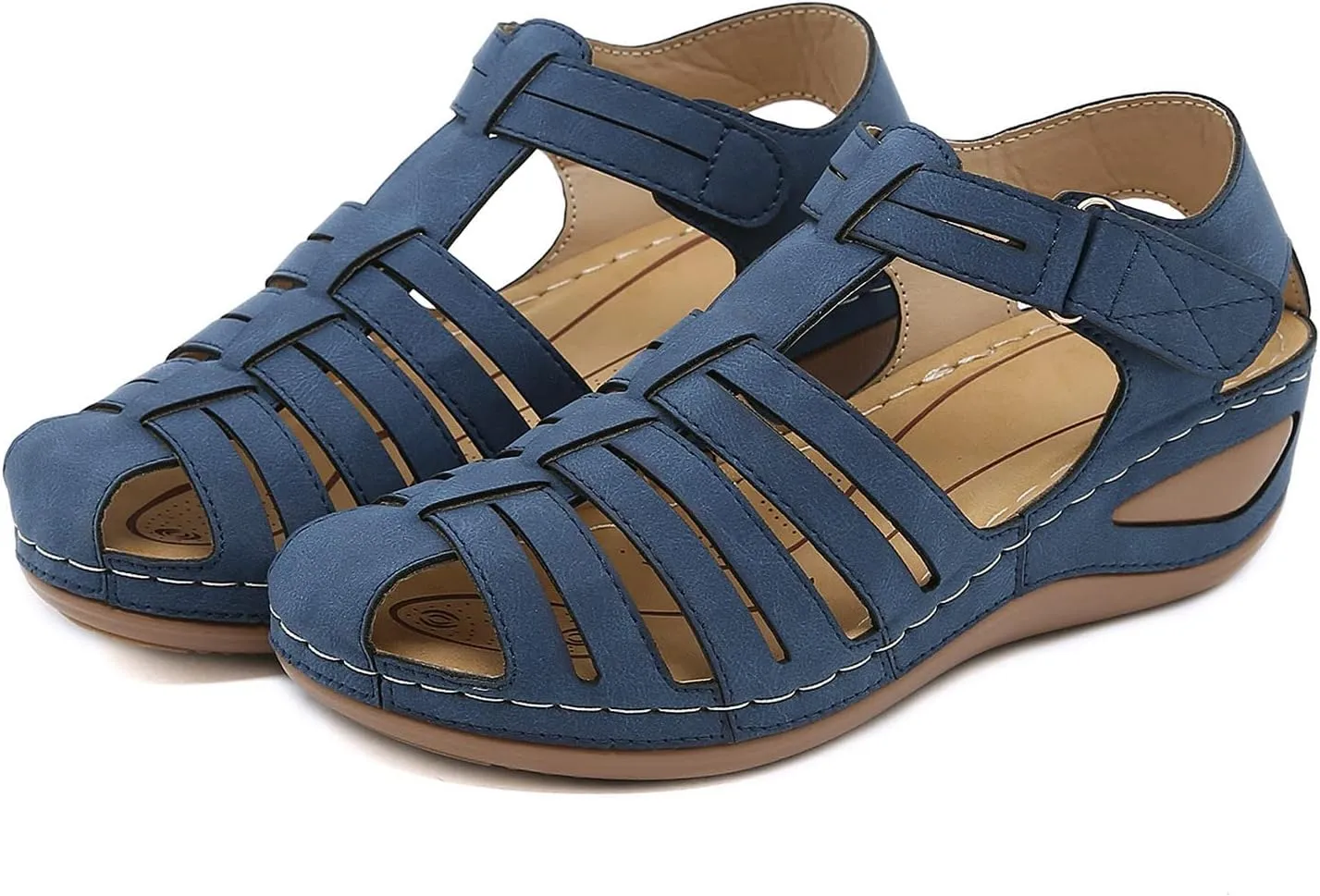Womens Orthopedic Wedge Sandals Sandalias De Verano Para Mujer De Tacon Sandals for Women Dressy Casual Orthopaedic Shoes for Women Arch Support Orthopedic Shoes Wide Wide Foot Heels