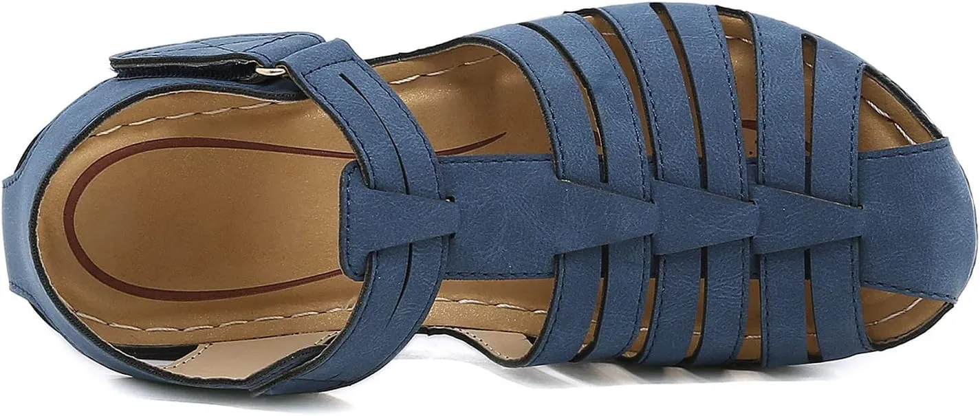 Womens Orthopedic Wedge Sandals Sandalias De Verano Para Mujer De Tacon Sandals for Women Dressy Casual Orthopaedic Shoes for Women Arch Support Orthopedic Shoes Wide Wide Foot Heels